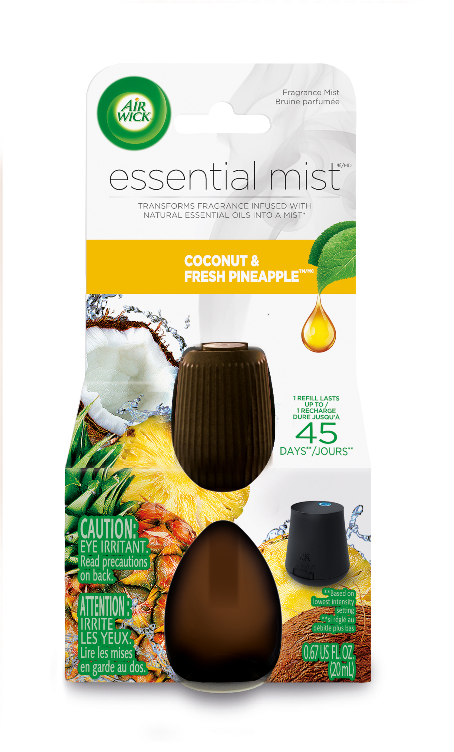 AIR WICK Essential Mist  Coconut  Pineapple Canada Discontinued